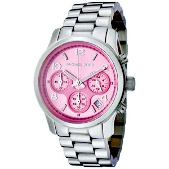 MICHAEL KORS “RUNWAY” MK5198 SILVER WATCH - Picture 1 of 5